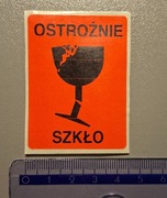 Zestaw nalepek - OSTROŻNIE SZKŁO - 10 szt.