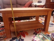 Stolik kawowy z półką dębowy