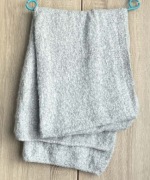 Duży Mięciutki jasny koc szal 70x190