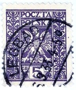 LEGBĄD. Znaczek Fi 242b. Kasowany.