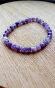 Bransoletka handmade z ametystu