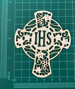 Scrapek Krzyż IHS Komunia LBA000204