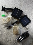 Girlanda solarna lampki ogrodowe drucik led 20m