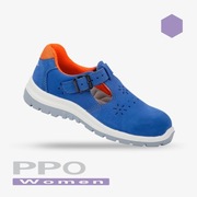 Buty sandały ochronne z metalową wkładką skóra 39