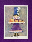 Irena Janczewska Wielkanoc Wesołych Świąt pocztówka 