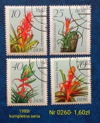 Znaczki flora:0260: kwiaty- DDR/NRD 1988r 