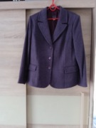 Exlusive śliczny gruby wrzosowy żakiet 30% wełna  r.46