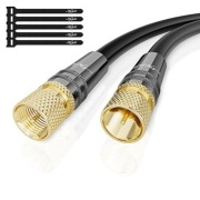 Mygatti 70m kabel antenowy HD coaxial z wtykami F pozłacanymi
