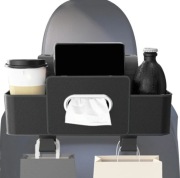 Czarny organizer na tylne siedzenie kierowcy lub pasażera