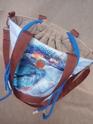 Torba z kominem typu shopper 