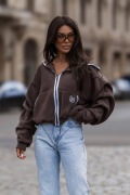 BLUZA POLAROWA SNUG - BRĄZ