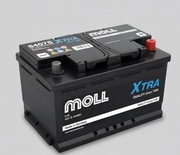 Akumulator Samochodowy MOLL XTRA Charge 12V 75Ah 720A Niemiecka jakość