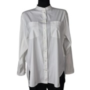 Mos Mosh Arlet Koszula Damska Premium Biała Stójka Old Money L XL