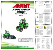 AVANT 755I 760I Stage V Operators Manual 2021 Instrukcja obsługi DTR