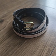 Czarno biały pasek damski 