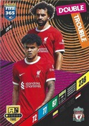 PANINI FIFA 365 2024 DOUBLE TROUBLE DIAZ SALAH LIVERPOOL LIV 14