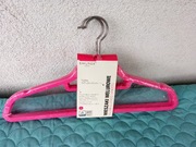 WIESZAKI SMUKEE  5-pak  RÓŻOWE antypoślizgowe NOWE