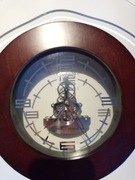 Zegar ścienny Paolo Renna Nextime Almond drewno i szkło 