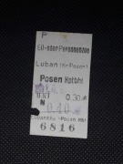 Magnes Bilet Luban (kr. Posen) (Luboń k/Poznania) - Posen Hbf