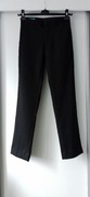 Czarne eleganckie młodzieżowe spodnie od garnituru rozm.158