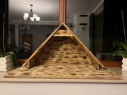 Szopka stajenka świąteczna drewniana z recyklingu hand made ozdoba