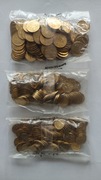 1gr 2 grosze 5groszy 2002 zestaw woreczki saszetka mennicza NBP
