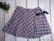 146 George Różowo szara plisowana spódniczka