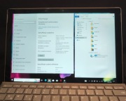 Microsoft Surface 5 Pro przebarwienia na ekranie.