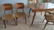Stół i krzesła PRL Bilea Rumunia