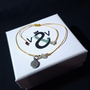 Bransoletka, talizman dobrobytu - Zielony Awenturyn i Cytryn