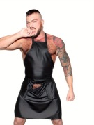 Seksowny męski fartuch poliestru, kostium - rozm. S/M