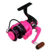 Kołowrotek wędkarski różowy - rozm 3000,  metalowy, 5:2:1