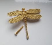 Uchwyt meblowy złoty ważka  7,5 x 8 