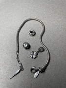 srebrna (pr. 925) bransoletka Apart z 3 koralikami