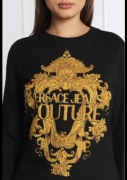 Bluza damska Versace barokowa 73HAIP02  kryształy  czarna złota M