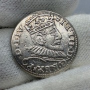 trojak Ryga Zygmunt III Waza 1593 - b. ładny NIENOTOWANY AWERS