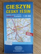 Czeski Cieszyn plan miasta 1 : 20 000
