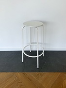 4 x biały stołek barowy / hoker / wysokie krzesło Timmy 75 cm