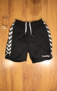 Spodenki Hummel r. S/M czarne męskie poliestrowe sportowe 