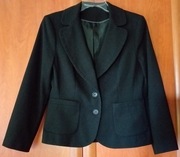 Marynarka F&F 40L czarna cieplejsza dopasowana 