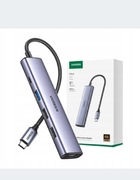 UGREEN Adapter Rozdzielacz Hub USB-C 5w1 5x USB HDMI 4K PD 100W Kabel 20cm