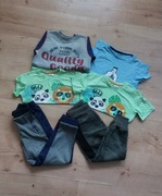 Ubrania 110 116  bluzki spodnie bluza