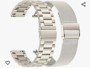 TRUMiRR Pasek kompatybilny z Galaxy Watch 7 40 mm, pleciony pasek ze stali