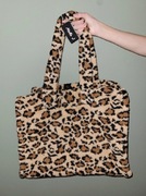 Torba shopper panterka, na ramię duża