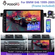 PODOFO 4+64G Android Radio Samochodowe do BMW E46 1999-2005