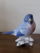 Porcelanowy ptak sialia, sygnatura, rzadki okaz, vintage, stan bardzo dobry