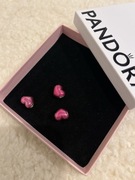 Pandora Charms Metaliczne Różowe Serce | Oryginał | Srebro 925
