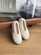 Baleriny handmade z alpaki | rozmiar 38 | do domu i na zewnątrz