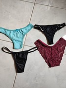 majteczki stringi sloogi bawełniane koronkowe figi