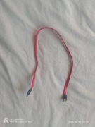 Kabel SATA 50cm czerwony prosty – do dysków HDD SSD napędów sprawny